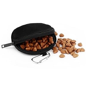 Wallfid dog treat pouch small bag2pcs pet walking bag for dog and cat pocket size washable unscented reusable travel walking bag portable training bagblack   cucciolini doodles