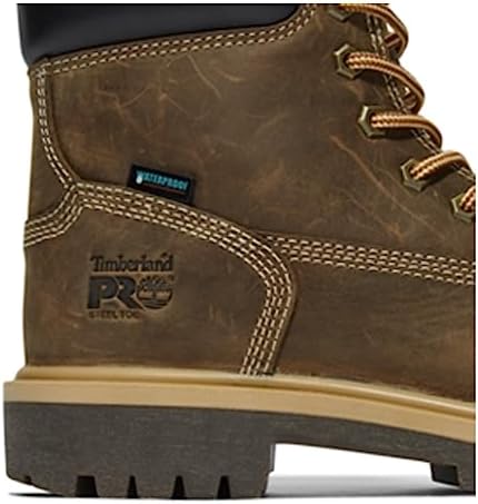 Timberland PRO Women's Direct Attach 6 Inch Steel Safety Toe Insulated Waterproof Industrial Work Boot, Turkish Coffee, 7 | Image 4