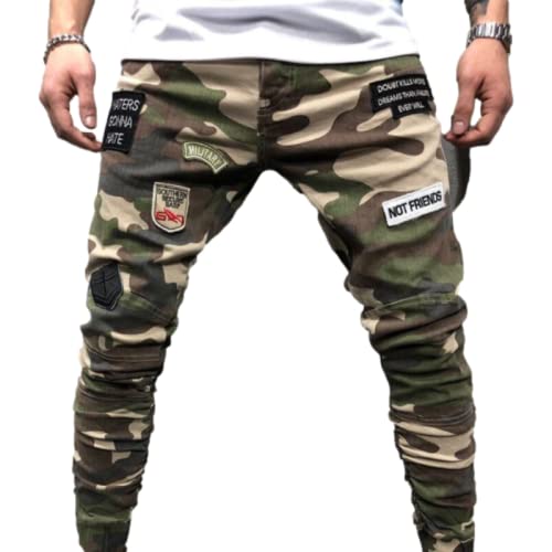 Pantalons pour Hommes Couture Impression à la Mode Streetwear Camping extérieur Tout Match décontracté Confortable Pantalon Cover