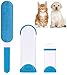 iHomy _Anti-poils brosse pour animal domestique - Brosse de nettoyage magique réutilisable pour enlever les poils d’animaux de compagnie avec Auto-nettoyage retirer Chien Chat Cheveux (Bleu)