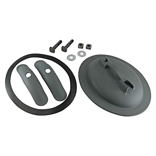 Manhole Plate Assembly, Elliptical, Steel, 12