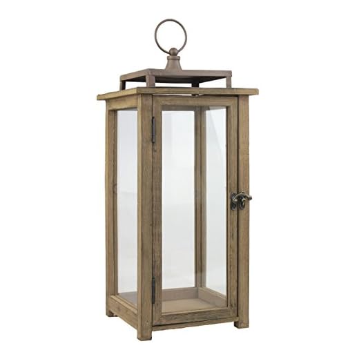 25+ Stunning Fall Front Door Decor Ideas to Transform Your Home 6 Stonebriar 18 Inch Rustic Wooden Candle Hurricane Lantern, For Table Top, Mantle, Wall Hanging, or Garden Display, Indoor & Outdoor Use, Extra Large