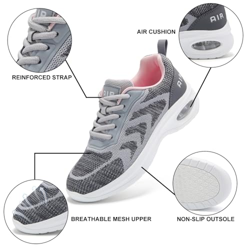 Mjxwem Womens Trainers with Arch Support Air Cushion Memory Foam Ladies Running Shoes - Image 5