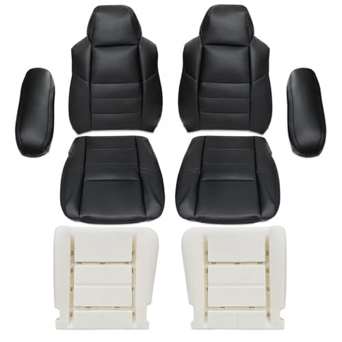 NLQR Front Seat Covers & Foam fit for Ford F250 F350 F450 F550 2002-2007