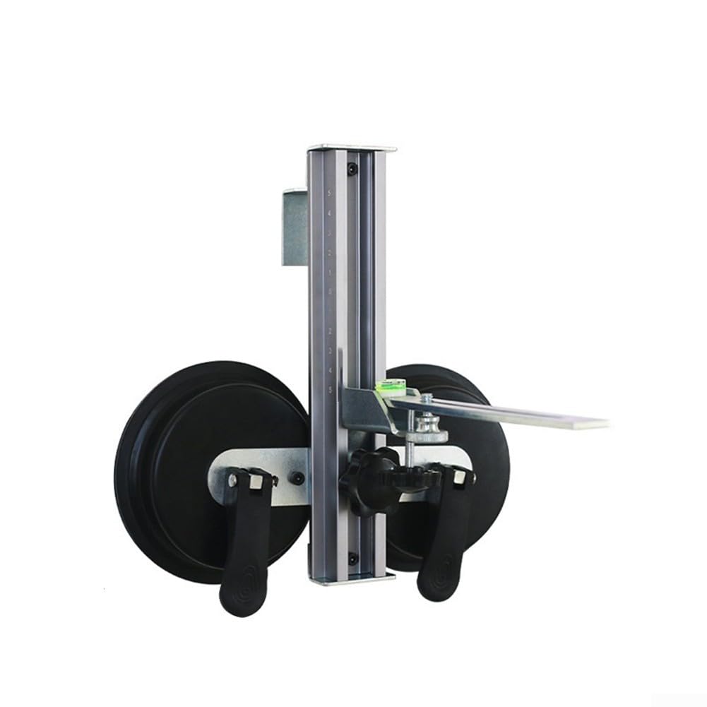 Supporto regolabile a ventosa, staffa da parete in lega di alluminio con filettatura da 1/4" e 5/8", supporto flessibile per livelli su vetro e piastrelle (C)