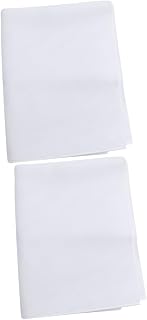Hemobllo 2 pcs Stereo Cloth Cover Speaker protective Cloth Stereo Fabric Cloth Speaker Mesh Cover Dustcloth Cinema Engineering Cloth Dust Cover Grille trumpet speakers white decorate
