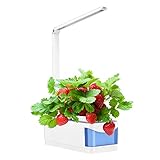 Vogvigo Sistema de Cultivo Hidropónico Kit de Jardín de Hierbas para Interiores con Luz de Cultivo LED,Funciones de Sincronización y luz Inteligentes,para Hierbas,Flores y Verduras de Interior