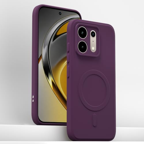 Image of Outlouders Back Cover for Realme P4s 5G | Soft Matte Silicone | Slim Fit | Magnetic-Safe Logo Design (Magnetic-Safe Not Compatible) | Shockproof | Camera Protection Bumper Case (Purple)