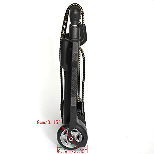 Carrello pieghevole pieghevole portatile in alluminio resistente per bagagli, con cuscinetto fino a 39,9 kg, per auto, casa, ufficio, bagagli, trasloco