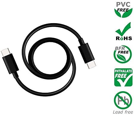 Salom Motorola Original- Pack of Three 1m (3.3ft) USB-C to USB-C data/charging cable (black).