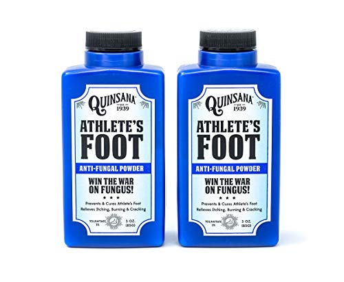 Quinsana Plus Anti-fungal Powder for Athletes Foot 3.0 Oz (2 Pack)