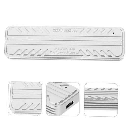 Caja para SSD de aleación de aluminio resistente con adaptador USB-C miniatura 7