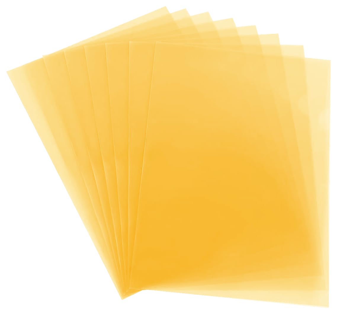 500 pcs-Strong Quality Orange A4 Orange Plastic Open Top, Side Cut Flush File Wallet Report Project Presentation Covers, Space saver, Document Storage Wallet Sheet Protectors (12mm thickness) bulk buy