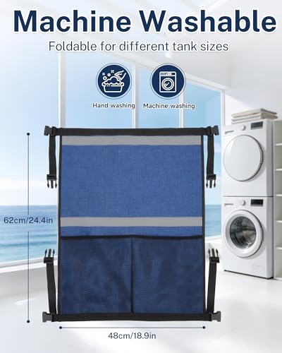 KUAZIDAR Sauerstoffflaschenhalter für Rollstuhl, Rollator & Elektromobil, Reflektierender Sauerstofftasche für D/E Zylinder, Wasserfest & Schnelltrocknend, Blau, Es bietet Platz für 2 Flaschen
