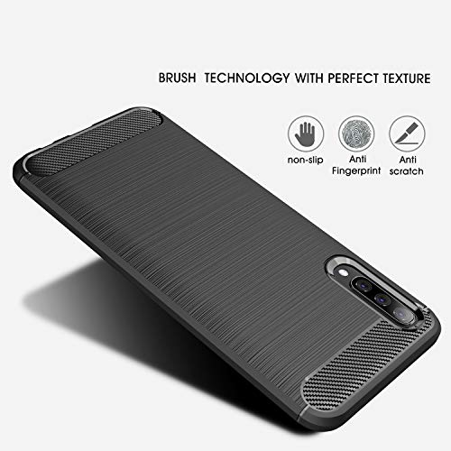 Coque Galaxy A30s antichoc avec absorption des impacts et dos rouge - 4
