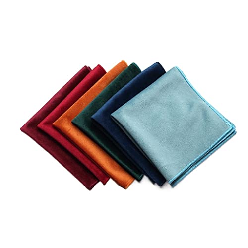 HSIJYGX Men's Fitting Ornament Velvet Pocket Scarf Square Fashionable Party Handkerchief