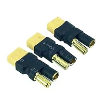 3pcs No Wires Direct Connect XT60 Female to 5.5MM Bullet fr RC Turnigy Zippy