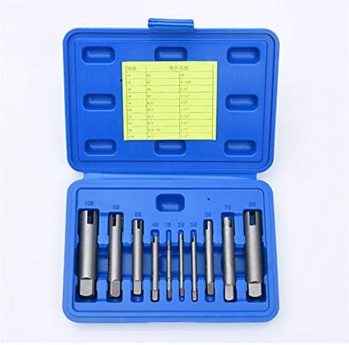10 pcs Broken Tap Extractor Extractor Removal Tool Set Screw Bolt Extractor Remover Broken Head Taps Remover
