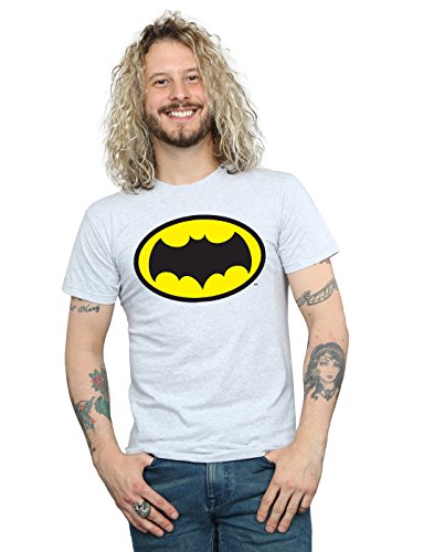 DC Comics Men's Batman TV Series Logo T-Shirt Sport Grey XX-Large