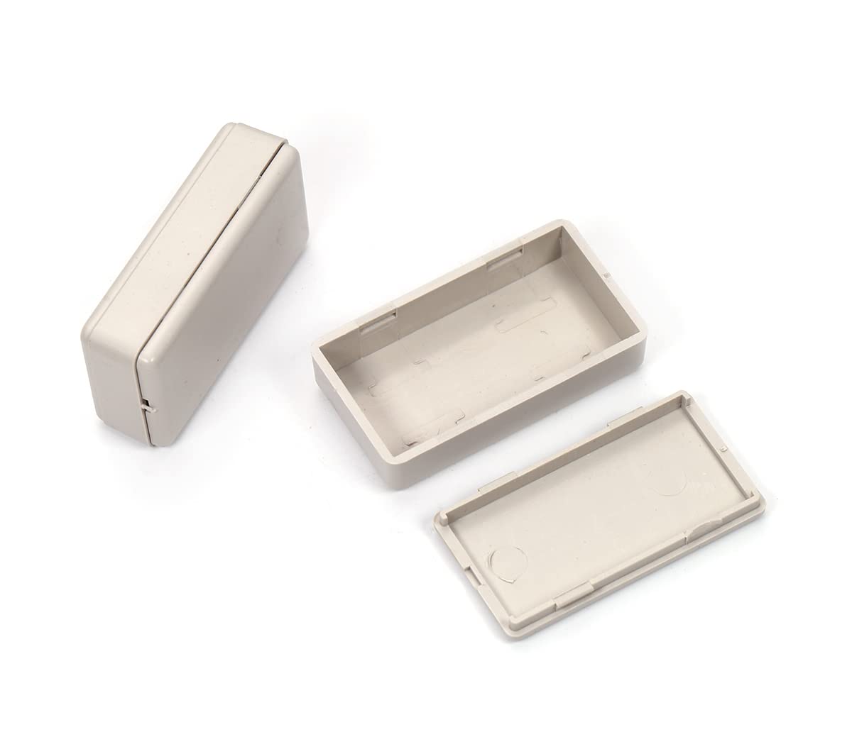 Fielect 5Pcs Electronic Junction Box ABS Plastic Dustproof Junction Project Box Electrical Project Case Enclosure Power Junction Box 1.89" x 1.06" x 0.55"