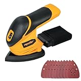 Cordless Detail Sander Compatible with Dewalt 20V MAX Battery(Tool Only), 12000 Rpm Compact Electric Mouse Sander, w/10pcs Sandpaper, Dust Collection Bag, for Detailing, Sanding