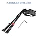 HARFINGTON Back Bike Kickstand Carbon Steel Adjustment Bicycle Center Mount Kick Stand Bikes Support Racks for 24-29 Inch Wheel with Tool, Black