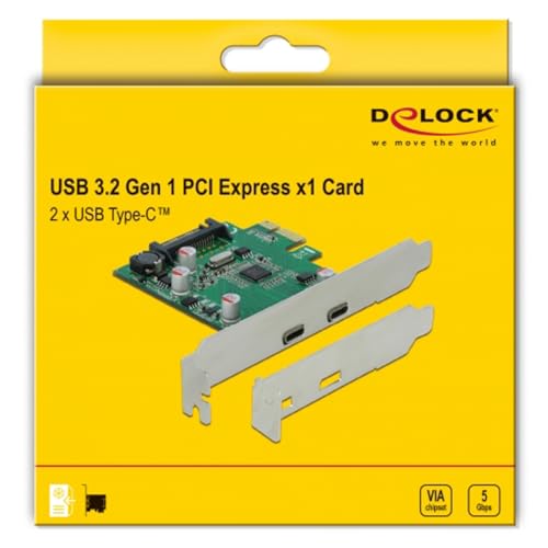 Carte PCI Express x1 contrôleur USB 3.2 Gen 1 d'interface interne ordinateur