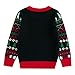 Curipeer Ugly Christmas Sweater Family Matching Outfits for Mens Womens Knitted Pullover Tops Black Medium