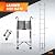 Telescoping Ladder, 12.5 FT Extension Ladder w/Hooks, Heavy Duty 330lbs Max Capacity, Collapsible Telescopic Ladder for Rv, Roof, Outdoor