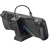 JSAUX Docking Station for ROG Ally X/ROG Ally/Steam Deck/Legion Go, 6-in-1 ROG Ally X Dock with HDMI 4K@120Hz, Gigabit Ethernet, Dual USB-A 3.2 Gen 1, USB-C 3.2 Gen 1 and PD 100W Charging - HB0609