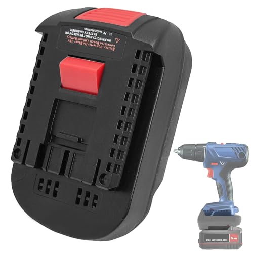 JFQWLE Adapter for Bauer to Bosch 18V Lithium-Ion Cordless Tool, Compatible with Bauer 20V Max Hyper Li-ion Battery Convert to Bosch 18V Lithium Battery (Adapter Only)