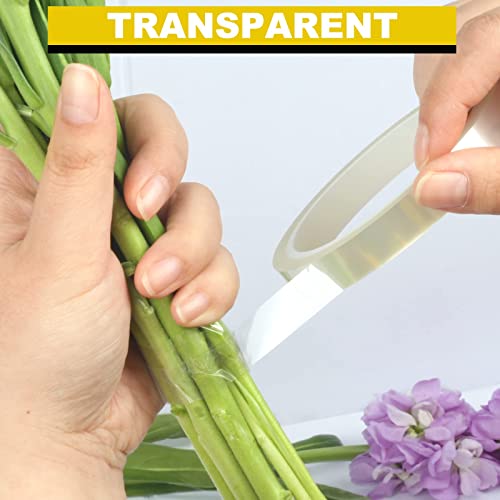 Ariflor 4Packs Clear Floral Tape - 1/4 Inches Wide Floral Vase Tape, Clear Waterproof Floral Tape For Fresh Flower Bouquets And Flower Arrangements Crafts (0.25Inch*4Packs), 0.25Inch*4Pack #TOP2