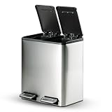 TRAMONTINA 2-in-1 Dual Compartment Dustbin 16L (8L+8L)