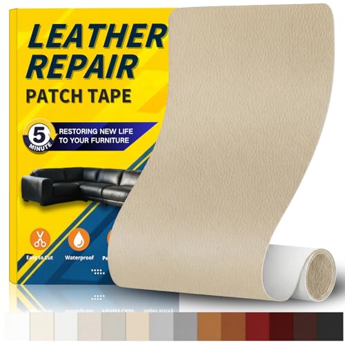 Gelaisi Leder Reparatur Set, Kunstleder Selbstklebend, Kunstleder-Reparaturset