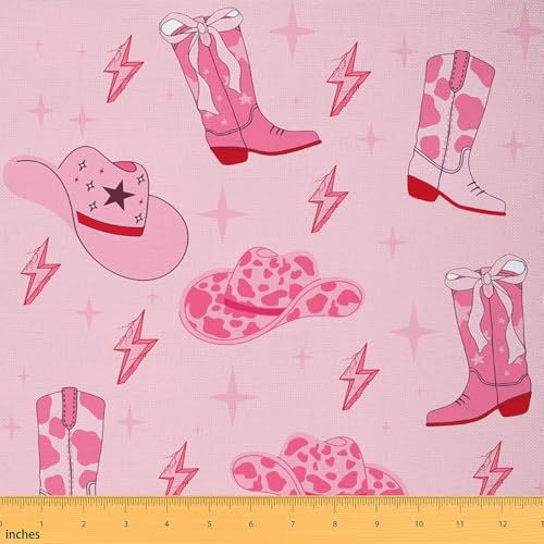 Tissu de couture rose western pour relooker votre salon avec un style tribal du Texas