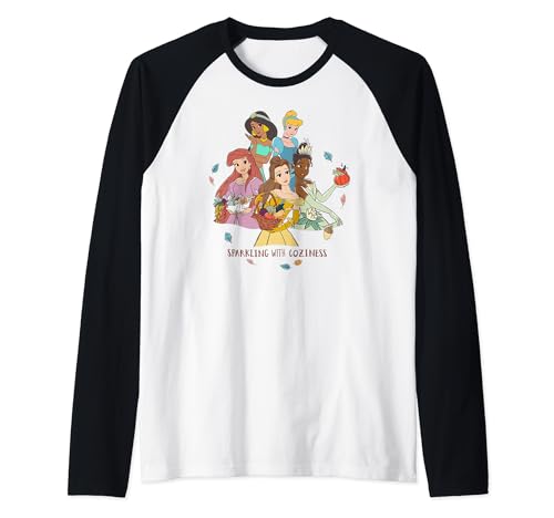 T-shirt Disney Princesses raglan contre le froid de l'automne avec style unique