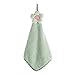 Produktbild SHAOXI Haushalt flusenfreie Abwischen Hände Handtuch Sonnenblume hängendes Wasser-saugfähiges Tuch Haushaltsreinigung Werkzeuge schnell trocknend Dishcloth 2ST (Color : Green)
