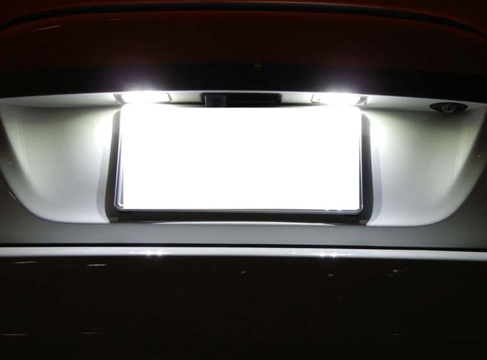 iJDMTOY Xenon White 3W Full LED License Plate Light Kit Compatible With Volkswagen: Jetta Passat Touareg, Compatible With Audi: A1 A6 A7 Q5 TT w/Canbus Error Free Decoders