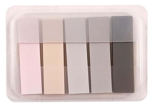 100 Pcs Grey Sticky Index Tabs, Notes Flags Writable and Repositionable File Tabs Flags for Pages or Book Markers Memo and Scratch Pads,Reading Notes,Classify File School Supplies