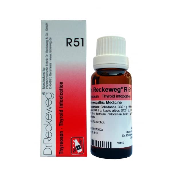 DR RECKEWEG R 51 THYROID INTOXICATION 22 ML RECKEWEG (B0BM9W85F9) Amazon Price History, Amazon Price Tracker