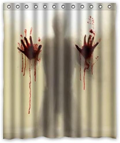 New Arrival Walking Dead Creepy Bloody Hands Custom Shower Curtain Halloween Gift 60 X 72 Inch