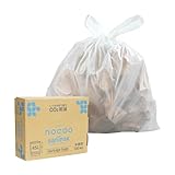 nocoo ゴミ袋 半透明 (45L × 100枚 / 0.015mm) 箱入り エコ素材 (半透明ゴミ袋/環境に優しいゴミ袋) 業務用 家庭用