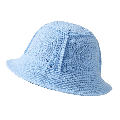 JiaTL WeyJia Bucket Hat for Women Handmade Crochet Hat Knitted Beanies Cute Strawberry Decoration...