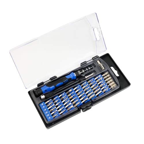 Image of Spartan 60 in 1 Precision Screwdriver Tool Set | Compact Magnetic Repair Kit with Assorted Bits & Storage Case for Mobile, Laptop, Watch, Camera, Electronics & DIY Use