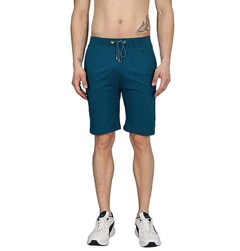 Image of Sleepynuts Regular Fit Terry Cotton Plain Shorts for Men