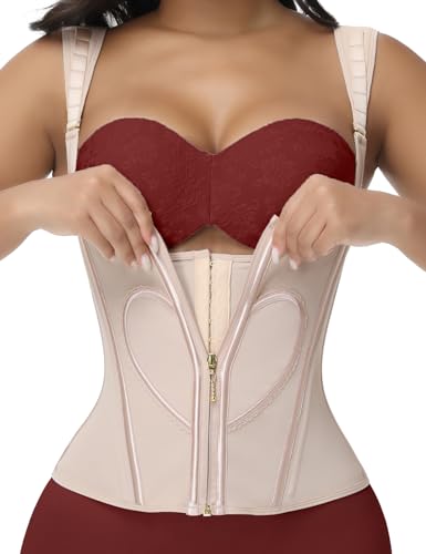 Image of SHAPSHE Waist Trainer for Women, Tummy Control Sports Girdle, Workout Body Shaper with Adjustable Shoulder Strap
