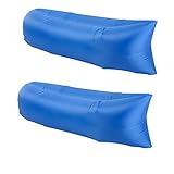 outdoor product Zweiteiliges tragbares Lazy Pocket Sofa im Freien, faltbares Luftschlafsofa, schnell aufblasbarer Schlafsack für die Mittagspause