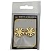 Smith & Warren Five crossed Fire Chief Bugles Collar Brass Rank Insignia Gold Finish Fire Uniform Pin
