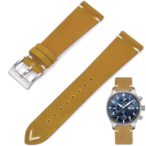 Bracelet de montre à libération rapide en cuir robuste