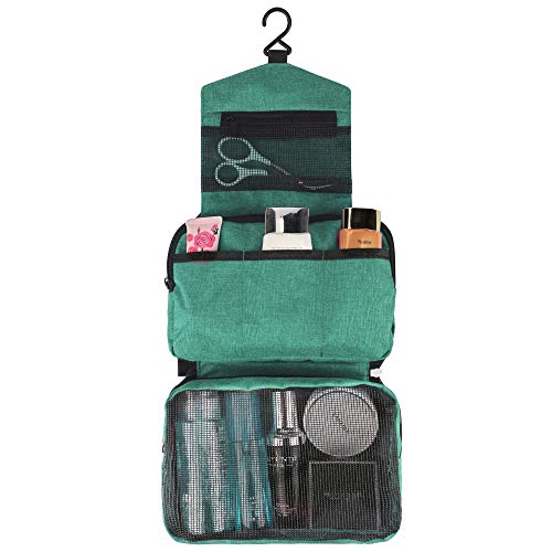 Preisvergleich Produktbild Reise Kulturtasche Zum Aufhängen Kulturbeutel Kosmetiktasche Waschtasche für Kinder Frauen Mädchen Damen (Gree)